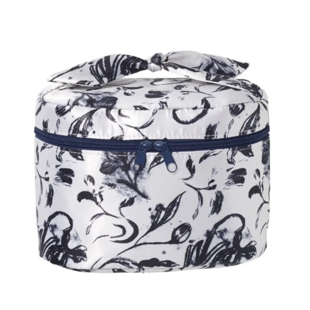 Brand new White & Blue Floral Makeup Bag